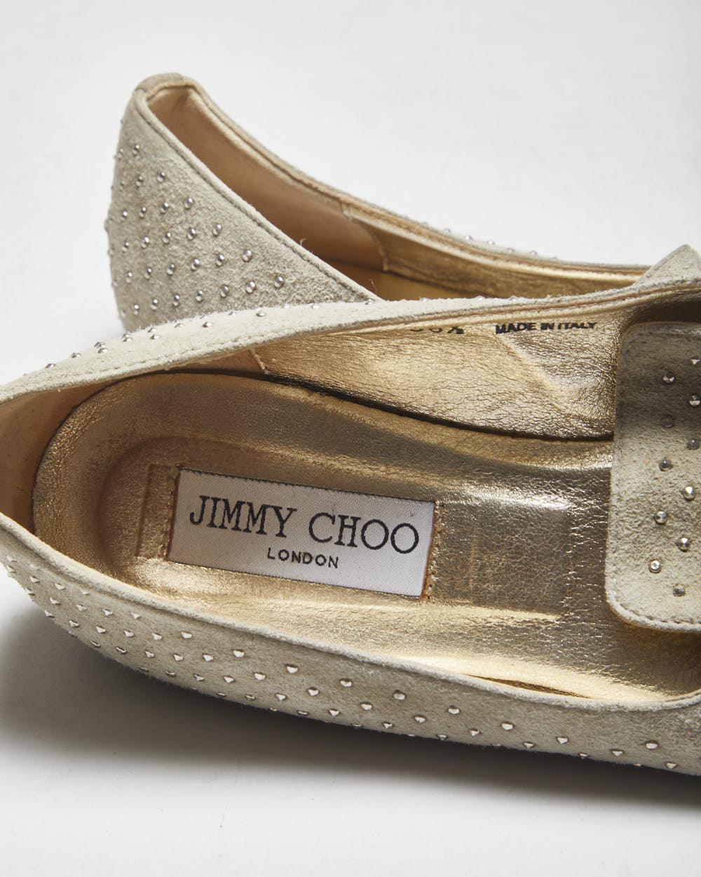 Jimmy Choo Studded Suede Loafers - UK5.5