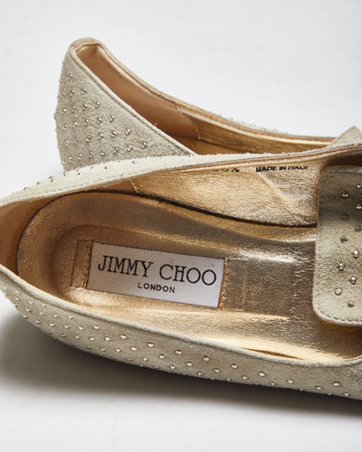 Jimmy Choo Studded Suede Loafers - UK5.5