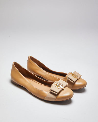 Tory Burch Brown Ballet Pumps - UK6