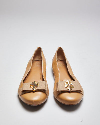 Tory Burch Brown Ballet Pumps - UK6
