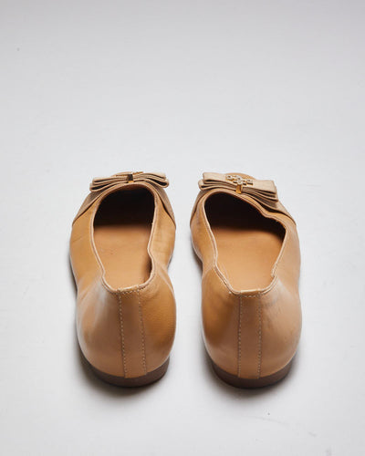 Tory Burch Brown Ballet Pumps - UK6