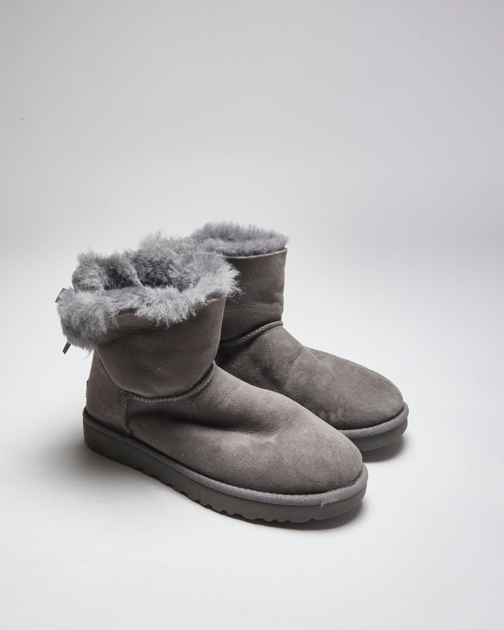 Ugg Grey Sherpa Lined Boots - UK6