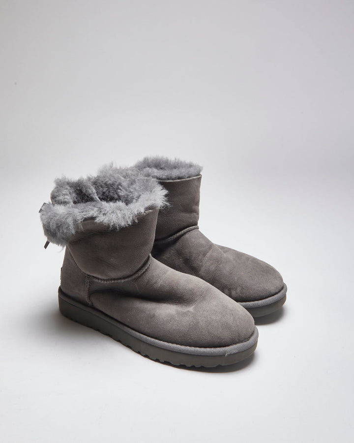 Ugg Grey Sherpa Lined Boots - UK6