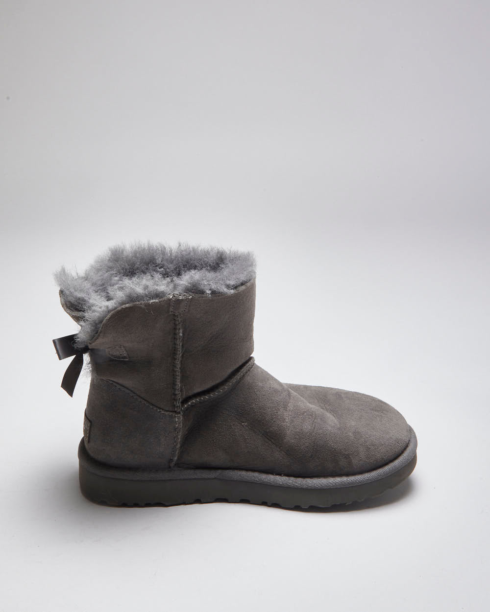 Ugg Grey Sherpa Lined Boots - UK6