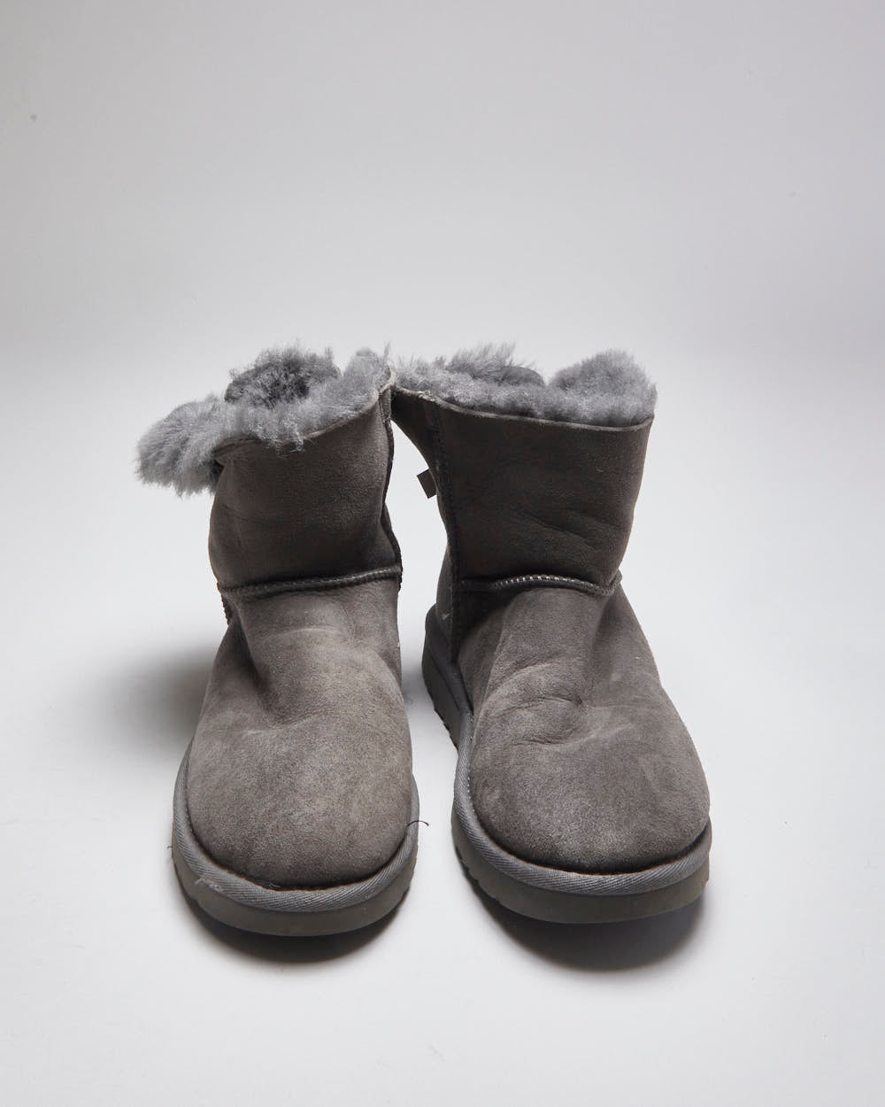 Ugg Grey Sherpa Lined Boots - UK6