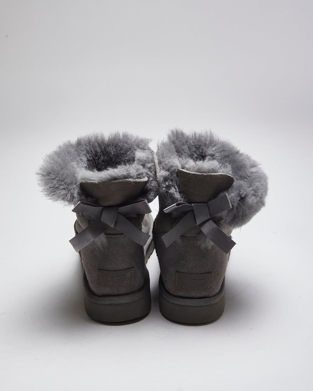 Ugg Grey Sherpa Lined Boots - UK6