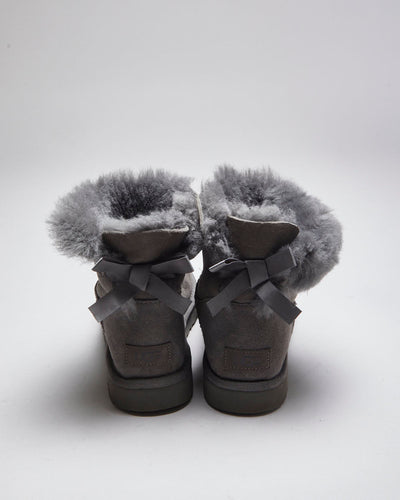 Ugg Grey Sherpa Lined Boots - UK6