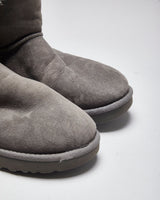 Ugg Grey Sherpa Lined Boots - UK6