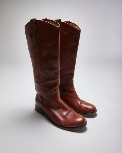 Vintage Frye Brown Leather Boots - UK5.5