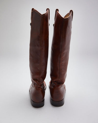Vintage Frye Brown Leather Boots - UK5.5
