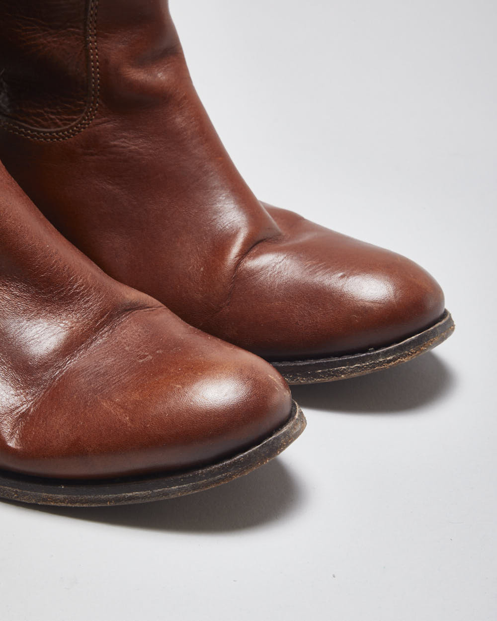 Vintage Frye Brown Leather Boots - UK5.5