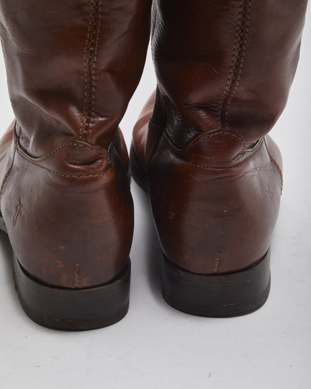 Vintage Frye Brown Leather Boots - UK5.5