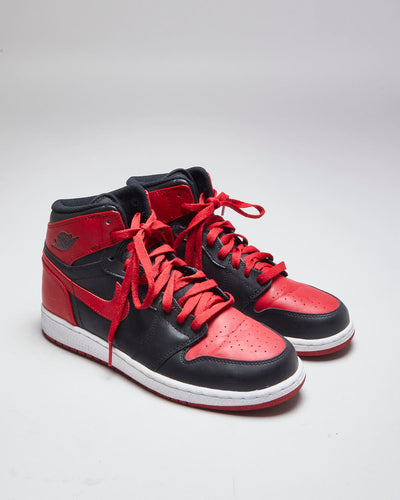 Nike Dunk Black & Red Trainers - UK6