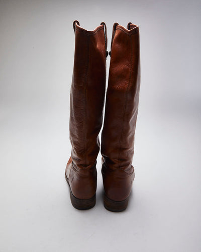 Vintage Frye Brown Leather Boots - UK5.5