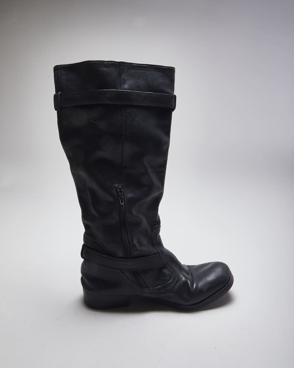 Vintage Women's Coach Black Leather Ankle Boots - UK 6