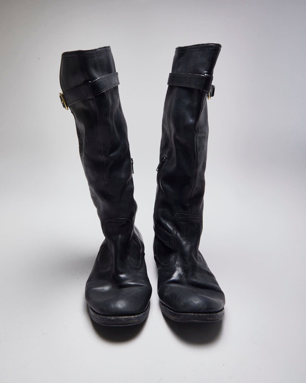 Vintage Women's Coach Black Leather Ankle Boots - UK 6