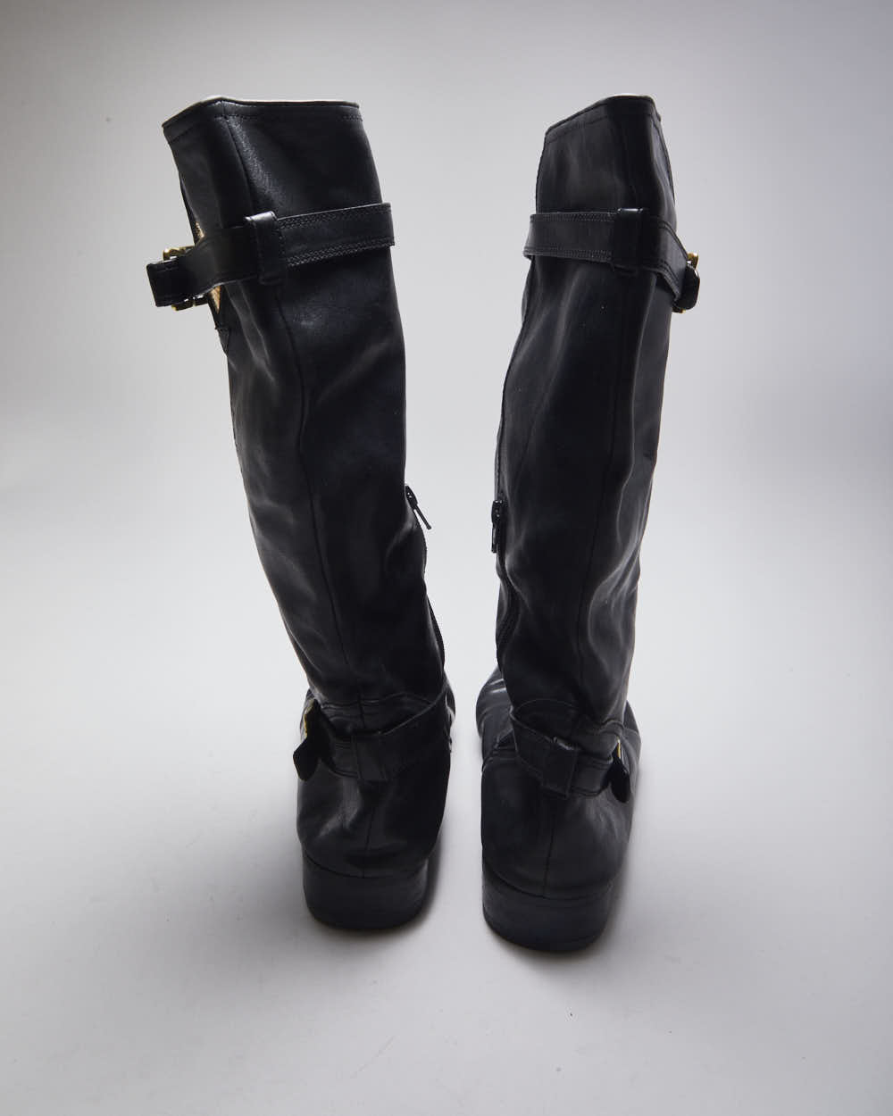 Vintage Women's Coach Black Leather Ankle Boots - UK 6