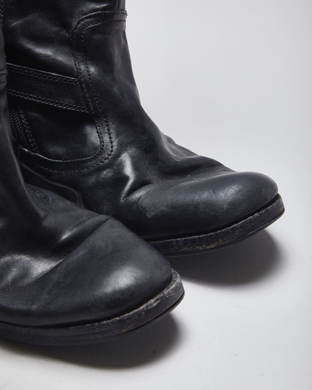 Vintage Women's Coach Black Leather Ankle Boots - UK 6