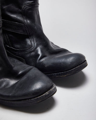 Vintage Women's Coach Black Leather Ankle Boots - UK 6