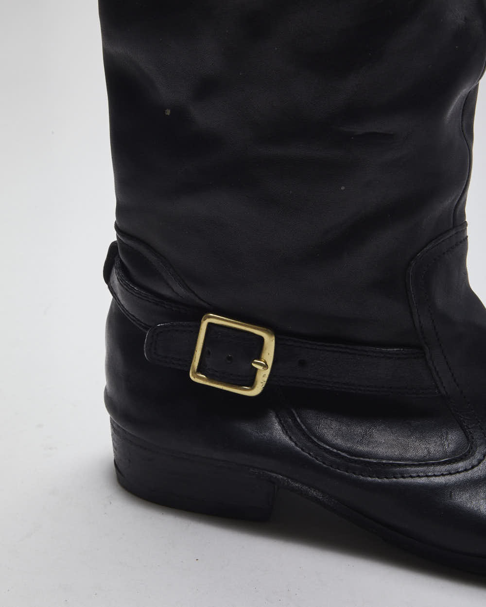 Vintage Women's Coach Black Leather Ankle Boots - UK 6