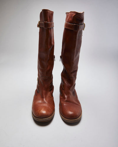 Vintage Women's Coach Brown Leather Boots - UK 6