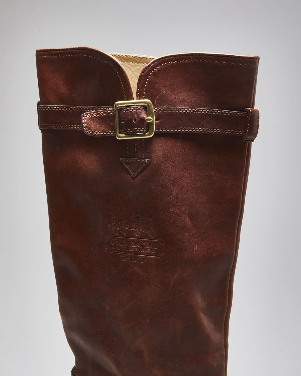 Vintage Women's Coach Brown Leather Boots - UK 6