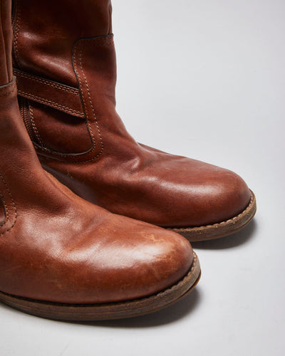Vintage Women's Coach Brown Leather Boots - UK 6