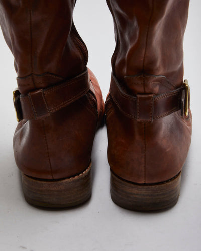 Vintage Women's Coach Brown Leather Boots - UK 6