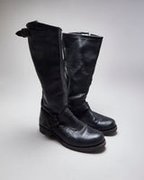 Vintage Women's Frye Engineer Buckle Ankle Boots - UK 6