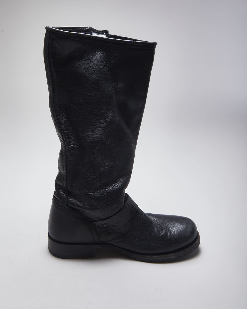 Vintage Women's Frye Engineer Buckle Ankle Boots - UK 6