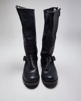 Vintage Women's Frye Engineer Buckle Ankle Boots - UK 6