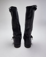Vintage Women's Frye Engineer Buckle Ankle Boots - UK 6
