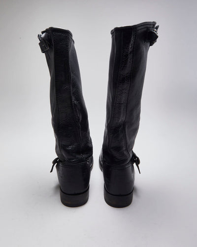 Vintage Women's Frye Engineer Buckle Ankle Boots - UK 6