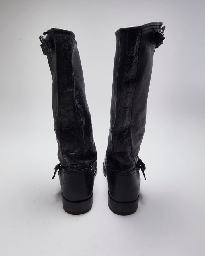 Vintage Women's Frye Engineer Buckle Ankle Boots - UK 6