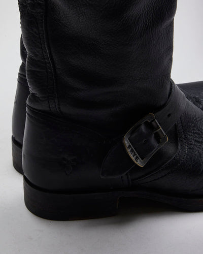 Vintage Women's Frye Engineer Buckle Ankle Boots - UK 6