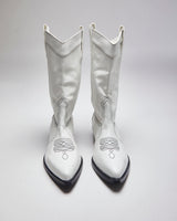 Vintage Women's DKNY Leather Ankle Cowboy Boots - UK 5