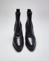 Vintage Women's Alexander Wang x H&amp;M Heeled Front Zip Boot - UK 3