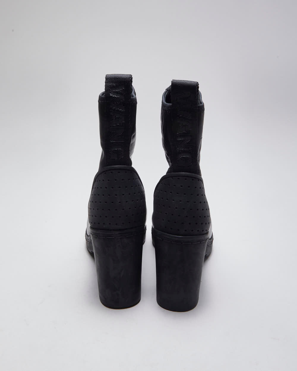 Vintage Women's Alexander Wang x H&amp;M Heeled Front Zip Boot - UK 3