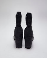 Vintage Women's Alexander Wang x H&amp;M Heeled Front Zip Boot - UK 3