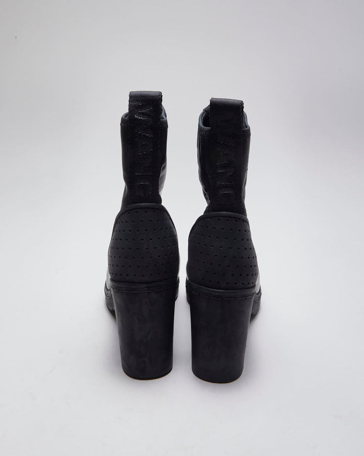 Vintage Women's Alexander Wang x H&M Heeled Front Zip Boot - UK 3