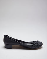 Vintage Women's Y2K Coach Monogram Heeled Ballerina Pumps - UK 8