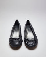 Vintage Women's Y2K Coach Monogram Heeled Ballerina Pumps - UK 8