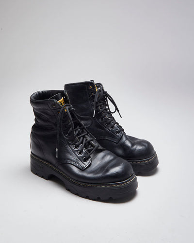 Vintage Women's Y2K Roots Leather Platform Boots - UK 5