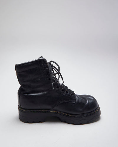 Vintage Women's Y2K Roots Leather Platform Boots - UK 5