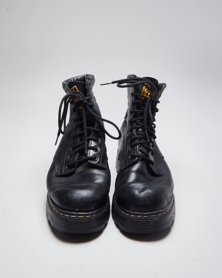 Vintage Women's Y2K Roots Leather Platform Boots - UK 5