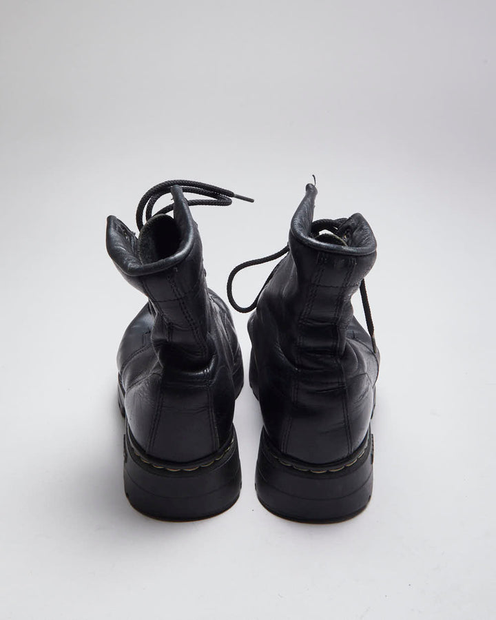 Vintage Women's Y2K Roots Leather Platform Boots - UK 5