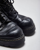 Vintage Women's Y2K Roots Leather Platform Boots - UK 5
