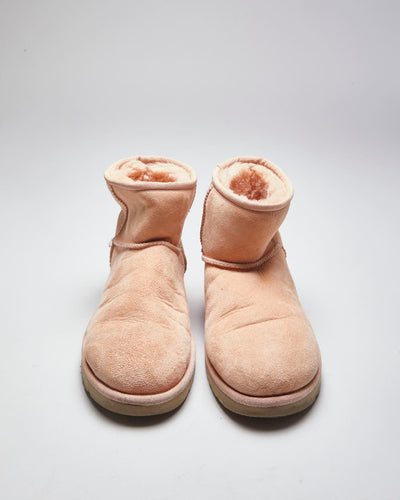 Vintage Women's Y2K Ugg Suede Insulated Ankle Boots - UK 5