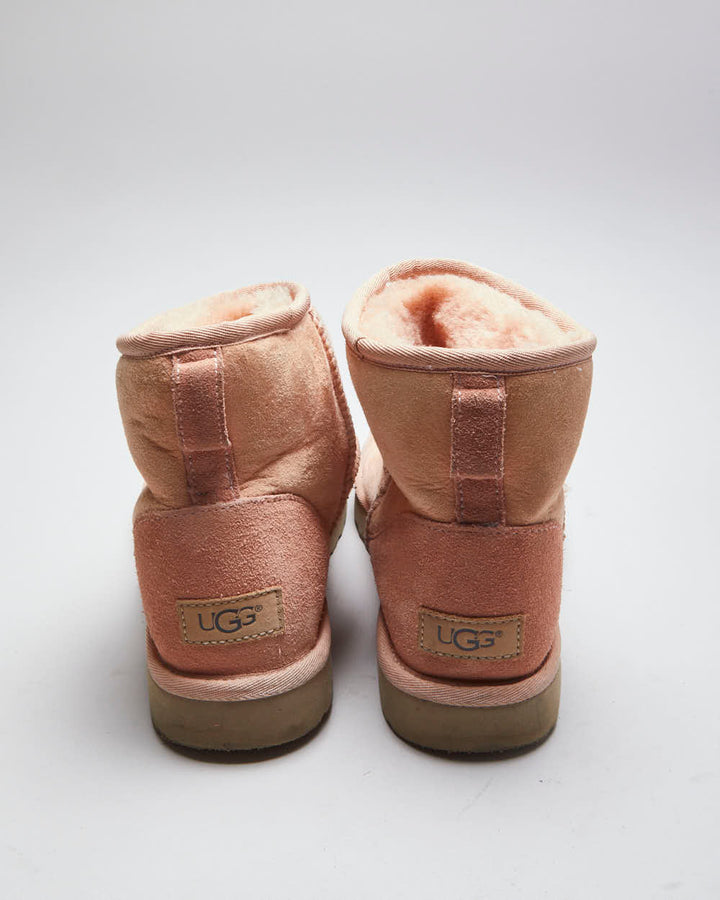 Vintage Women's Y2K Ugg Suede Insulated Ankle Boots - UK 5