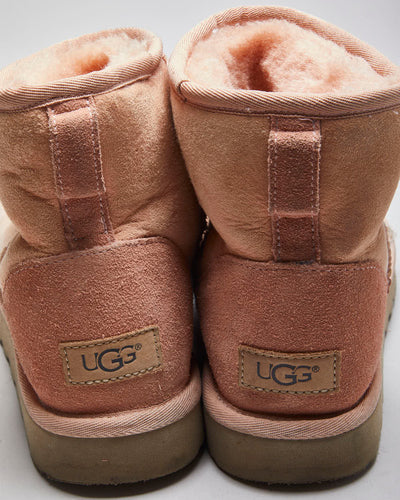 Vintage Women's Y2K Ugg Suede Insulated Ankle Boots - UK 5